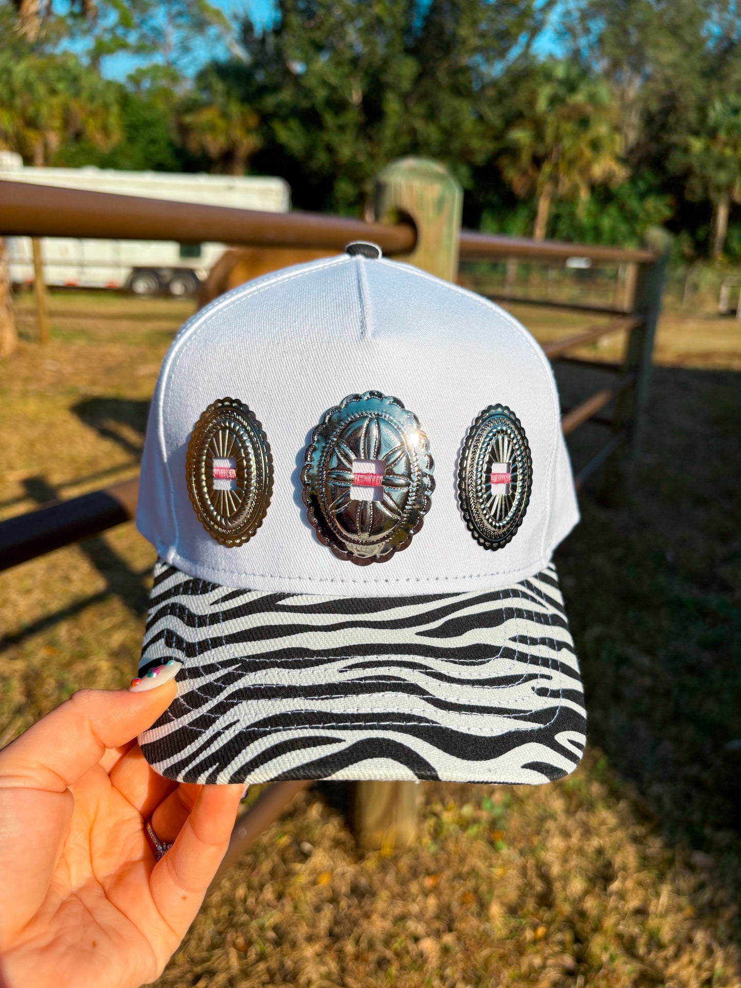 #9 Zebra Concho Hat