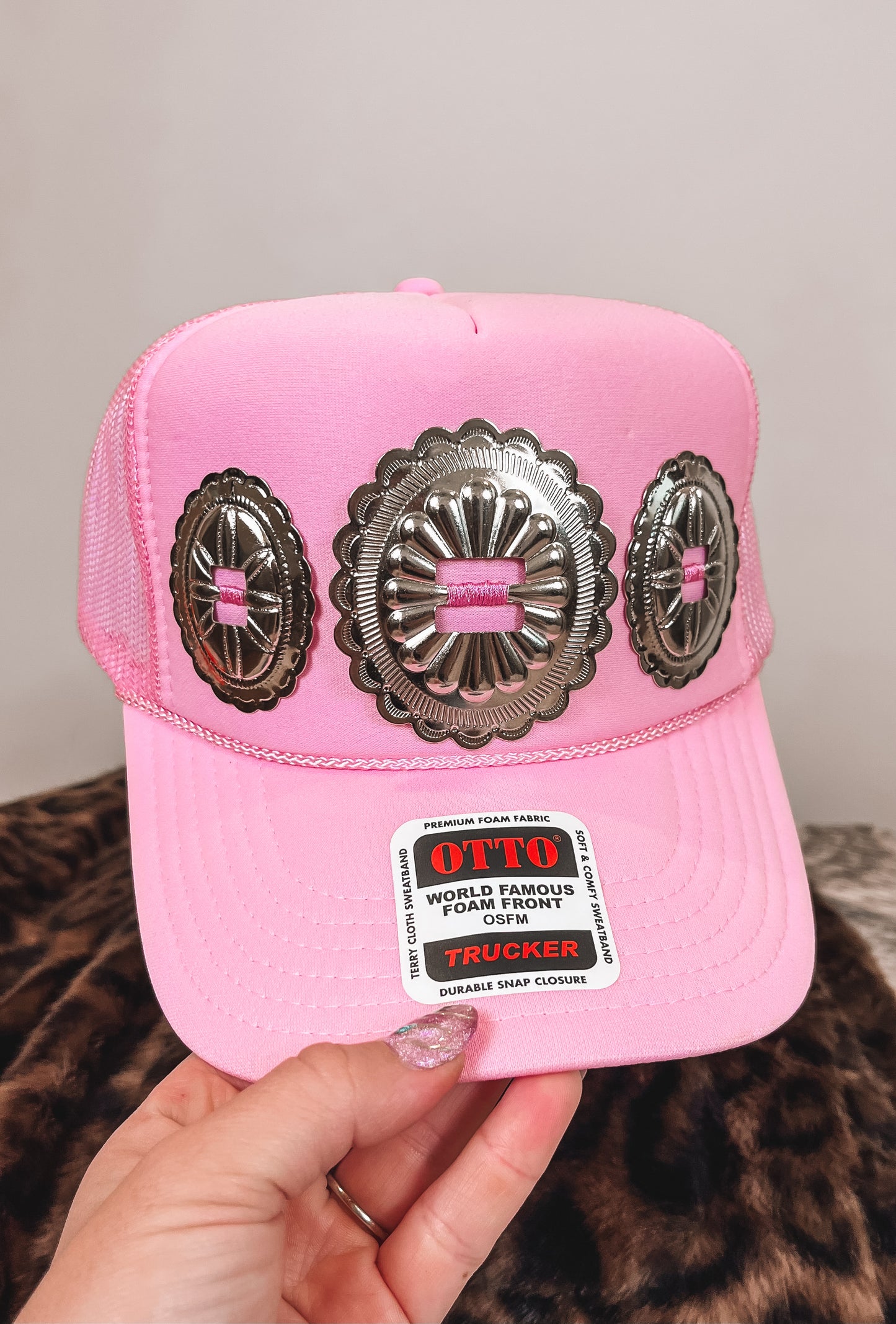 #7 Pink Concho Hat