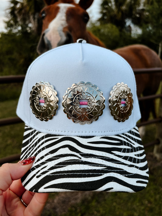 #29 Zebra Concho Hat