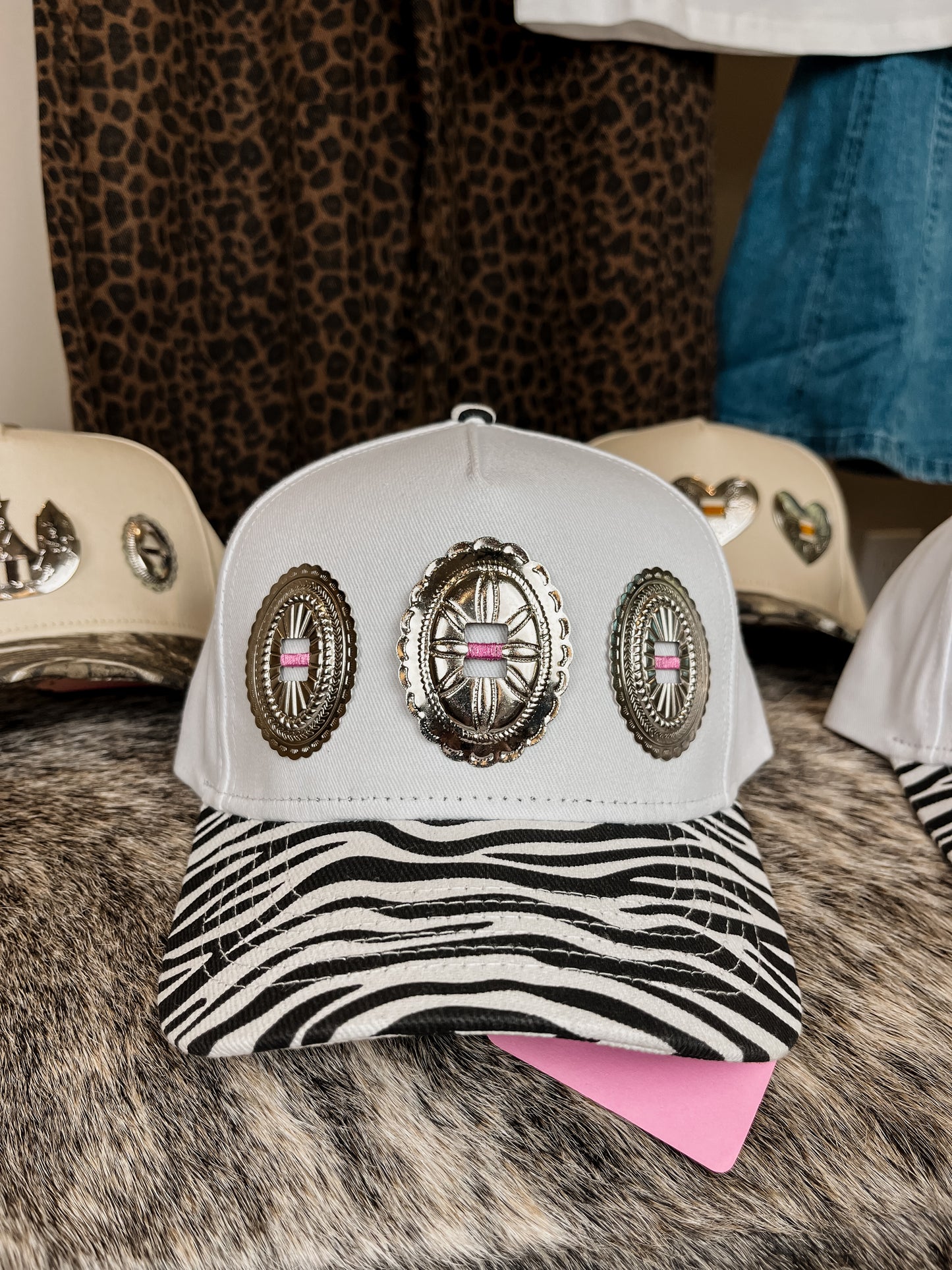 #1 Zebra Concho Hat