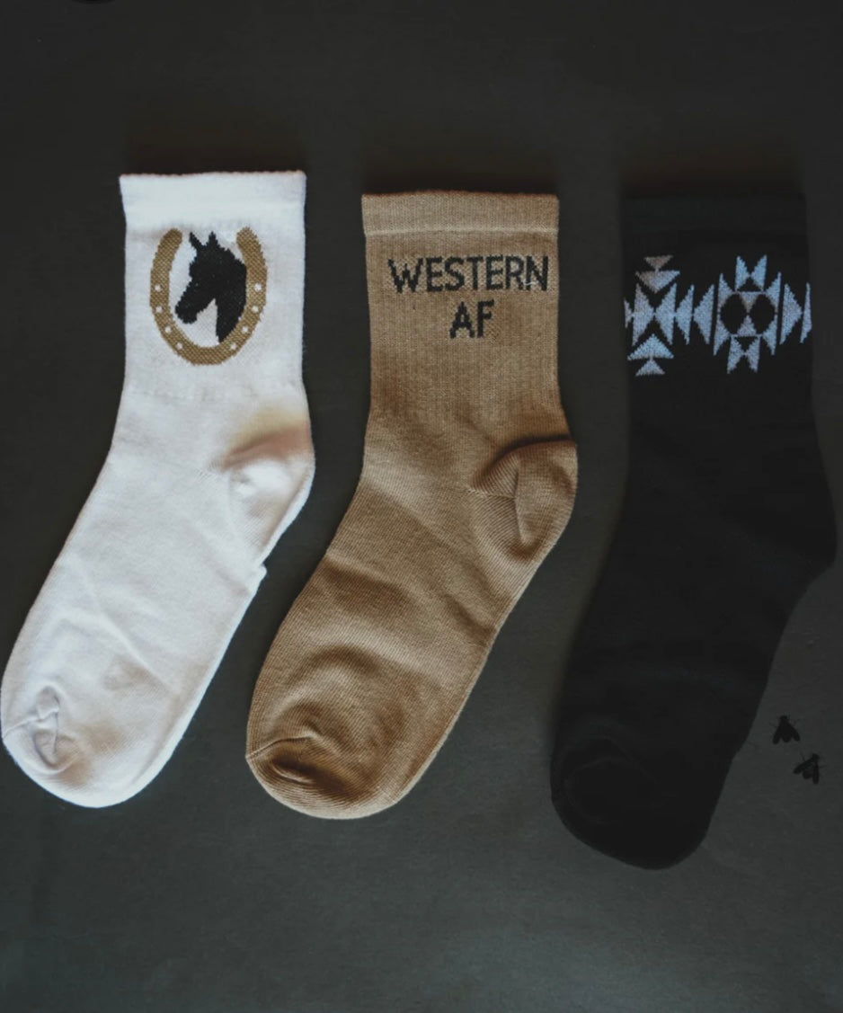 The Cowboy AF Socks