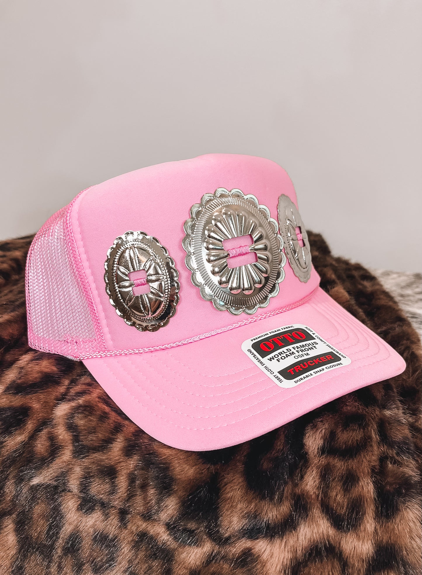 #7 Pink Concho Hat