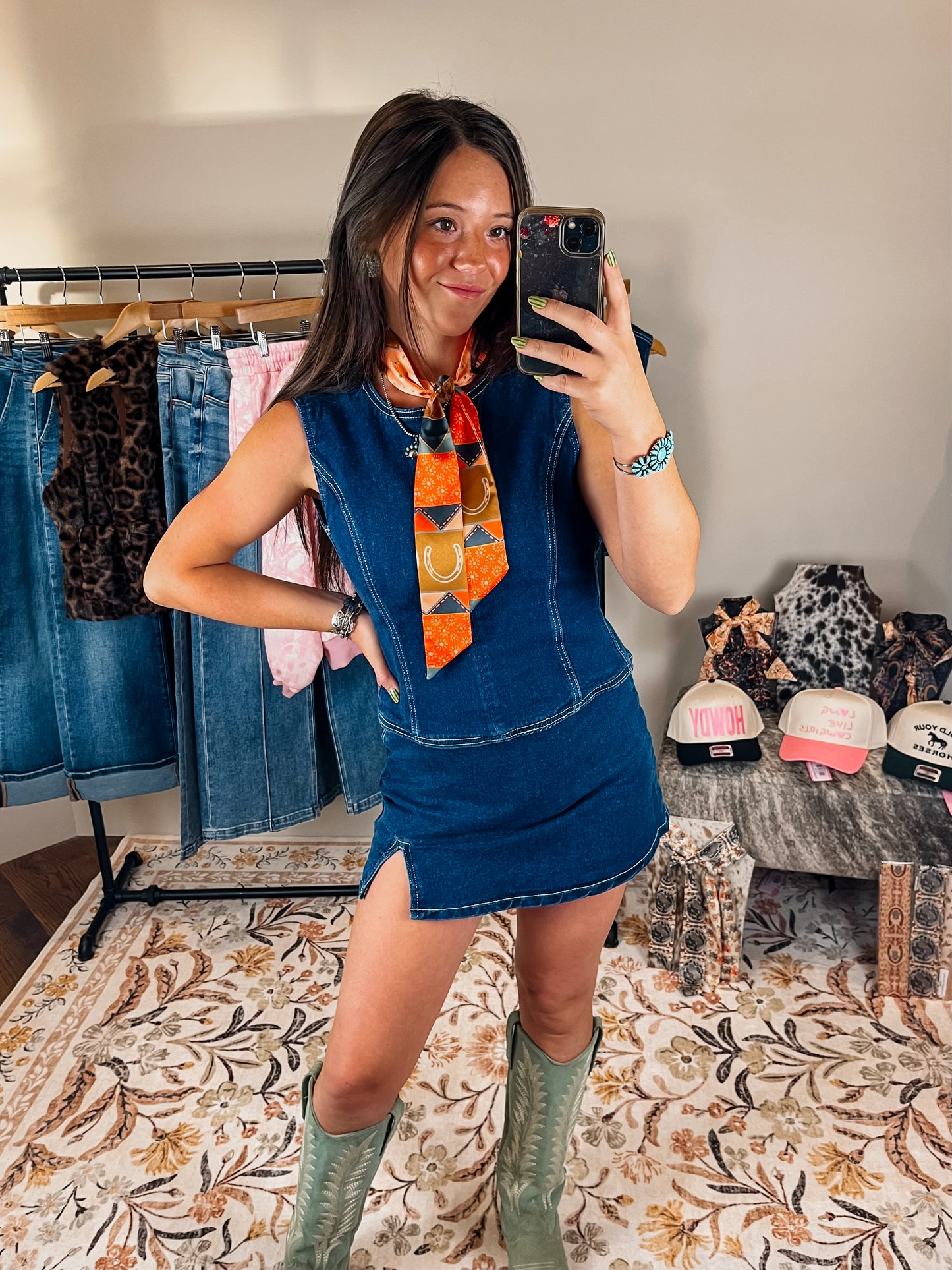 The Dolly Denim Set- Top