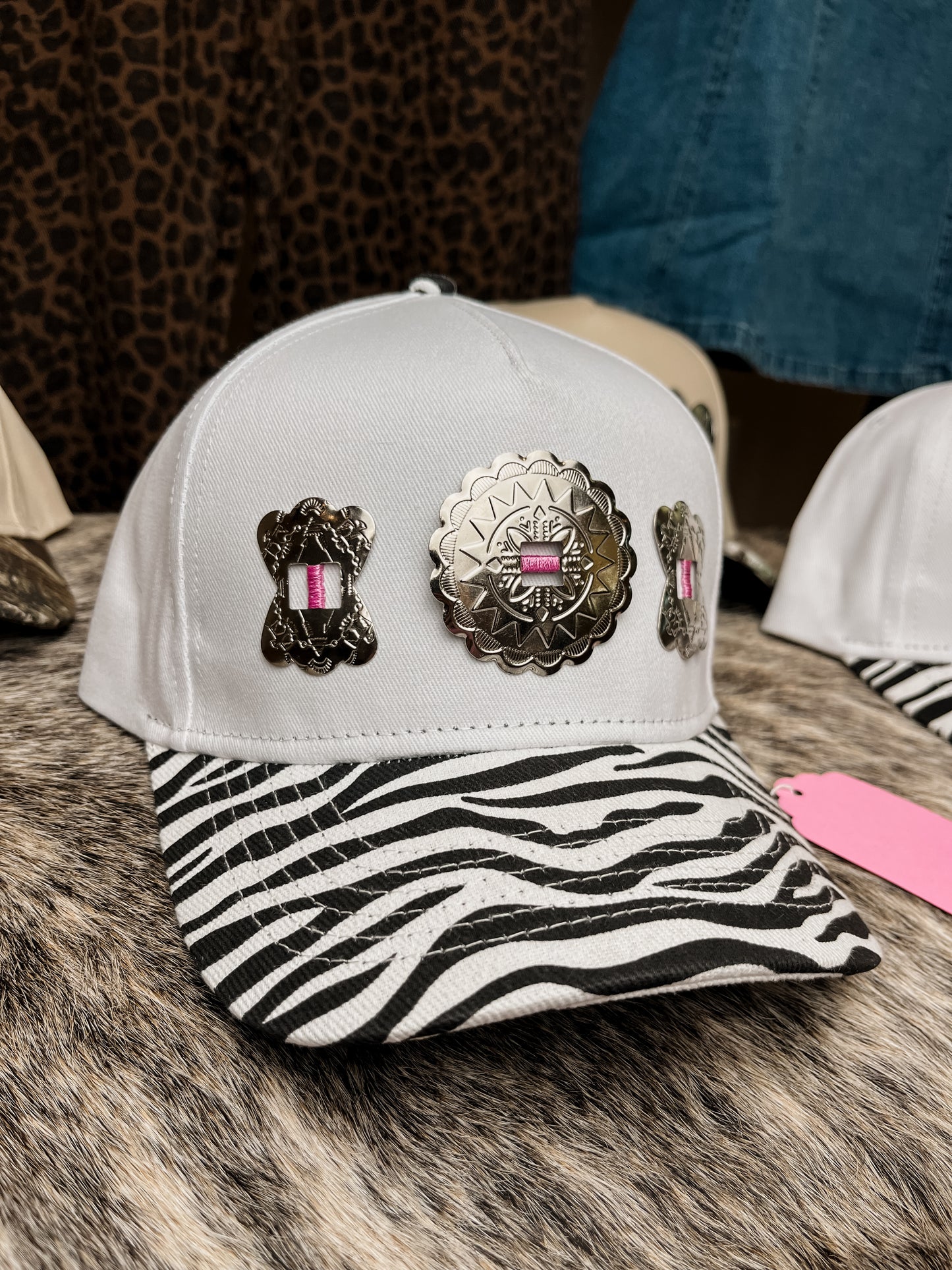 #4 Zebra Concho Hat