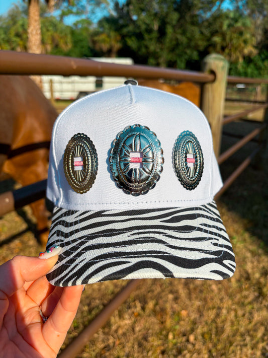 #9 Zebra Concho Hat