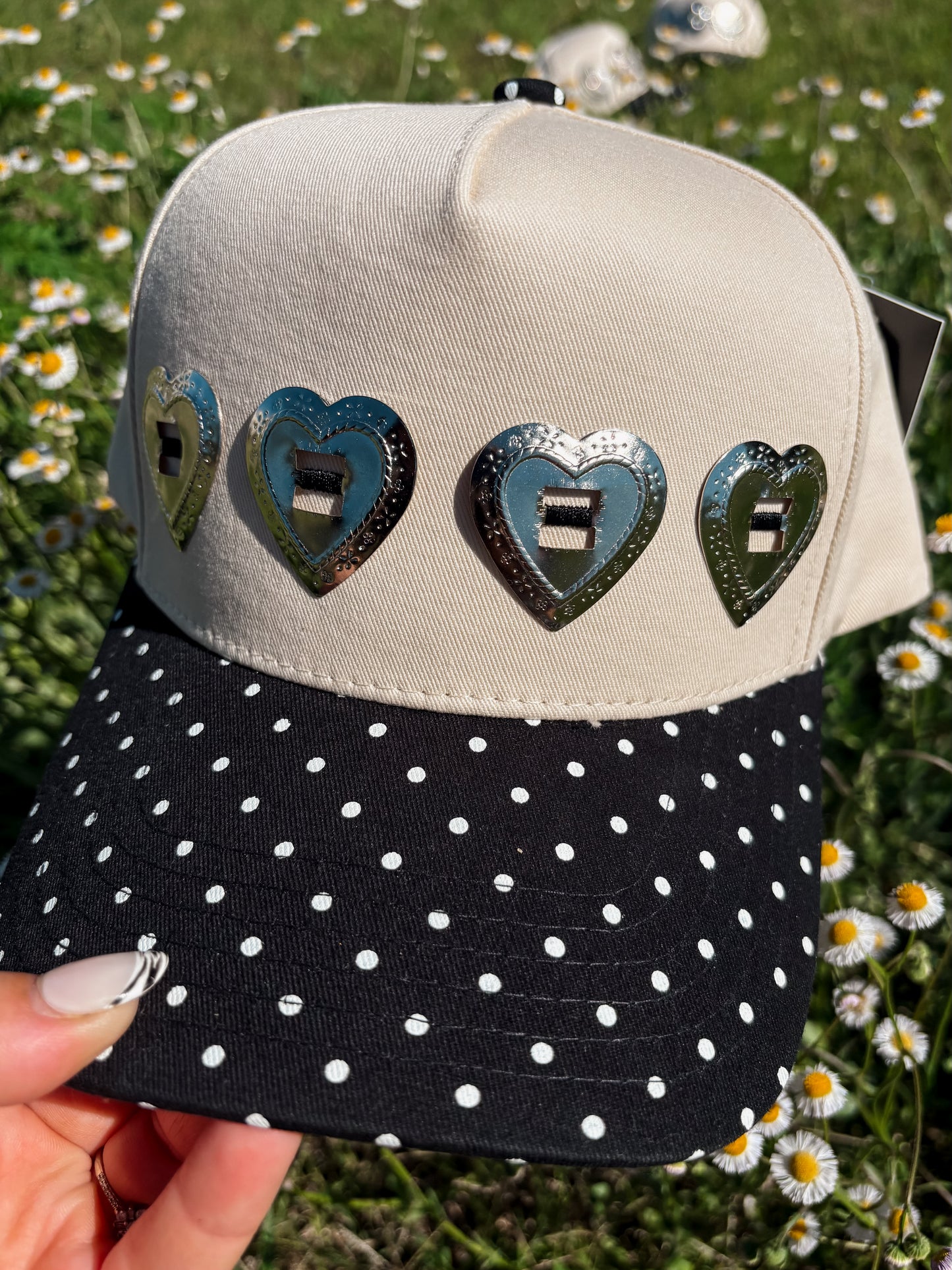 #33 Polka Dot & Hearts Hat