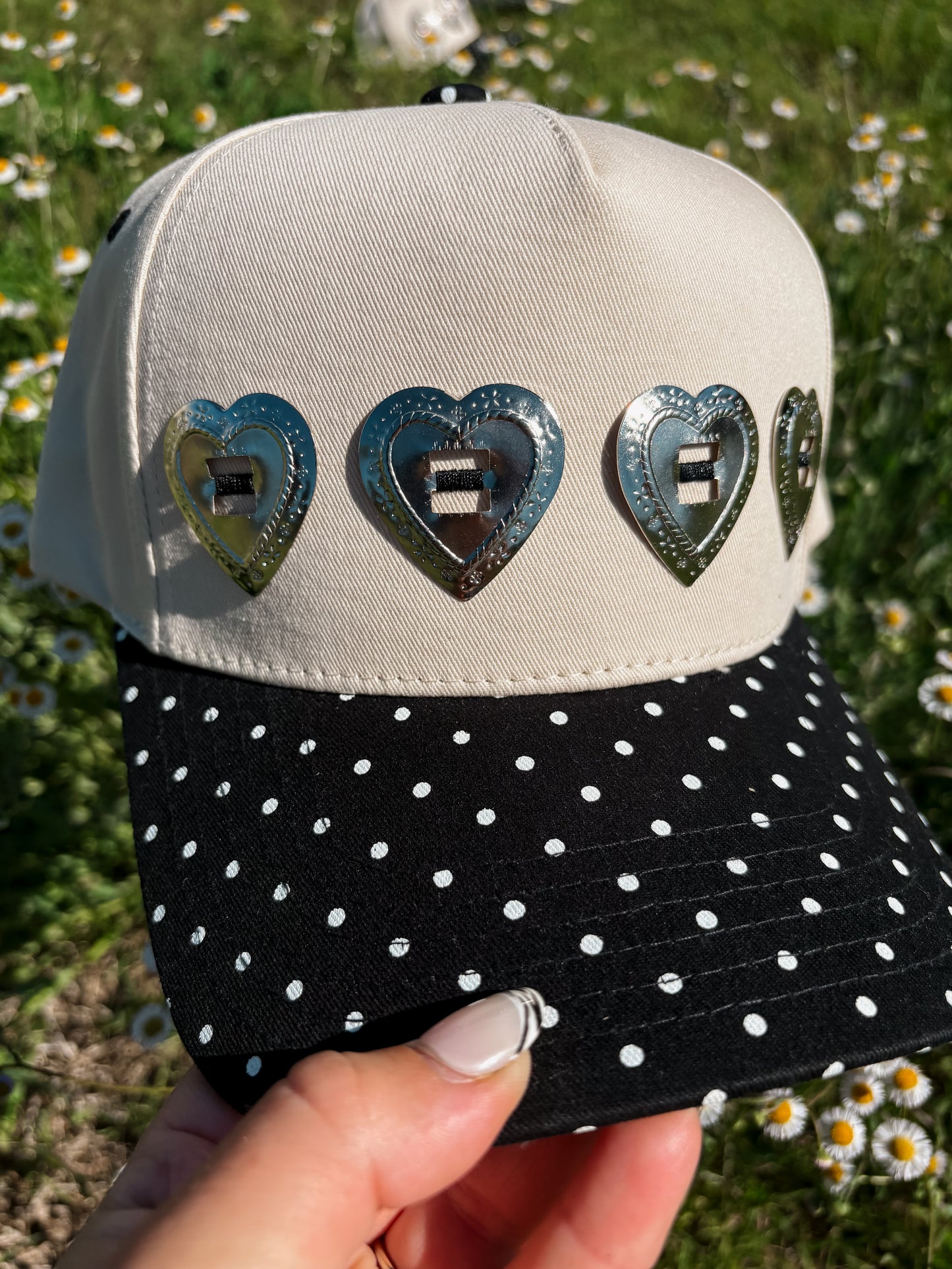 #33 Polka Dot & Hearts Hat