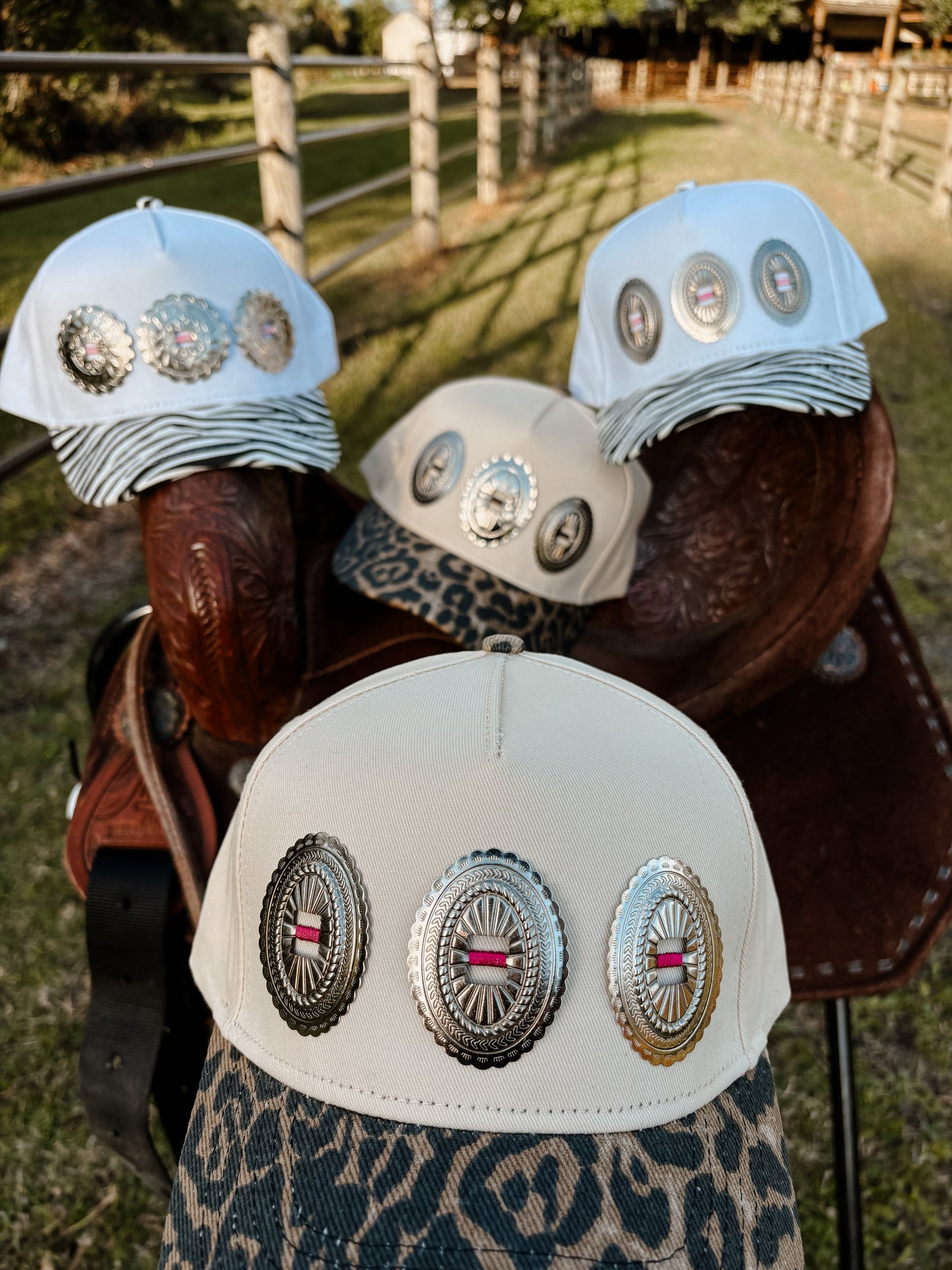 #26 Leopard Concho Hat