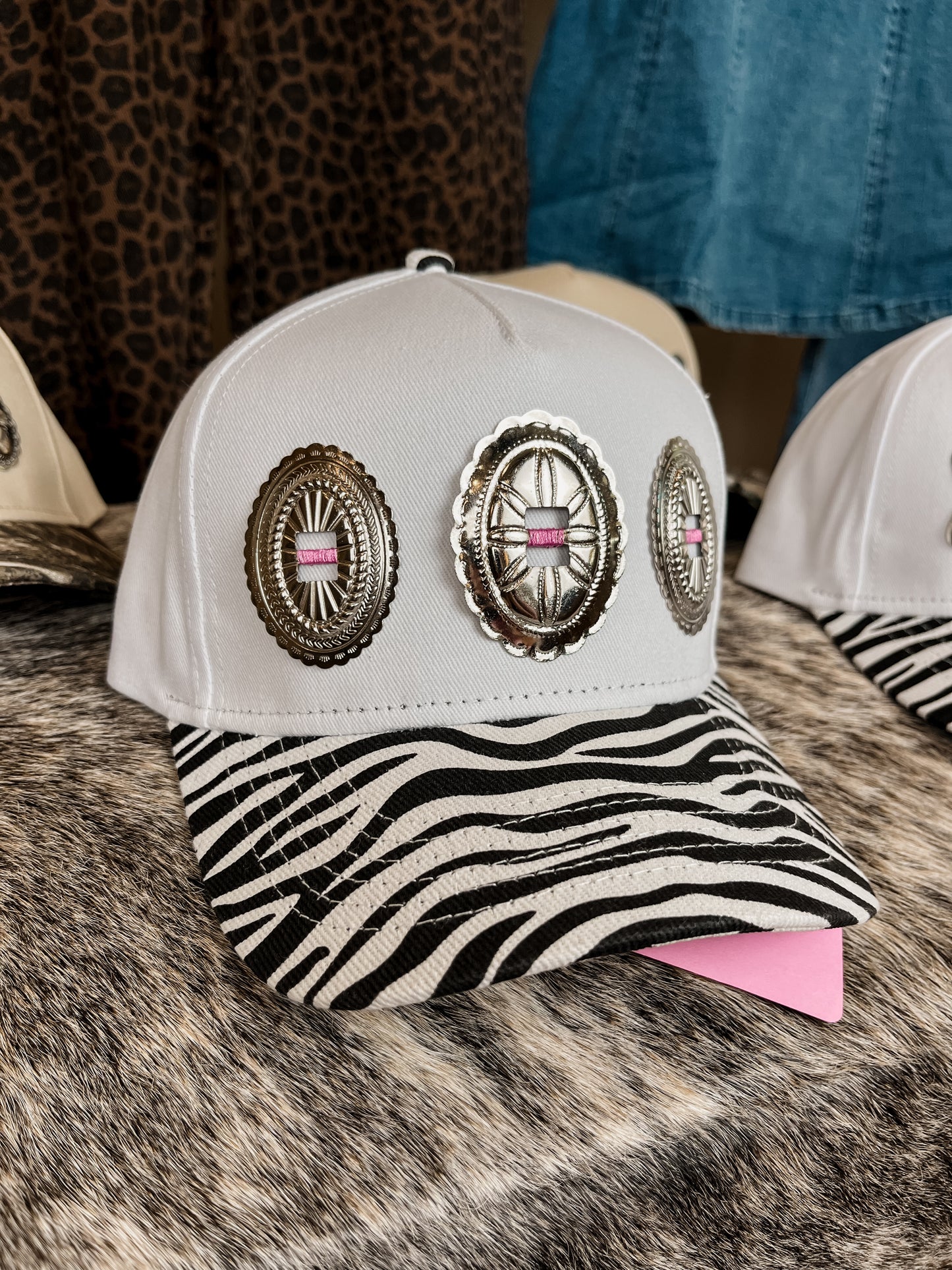 #1 Zebra Concho Hat