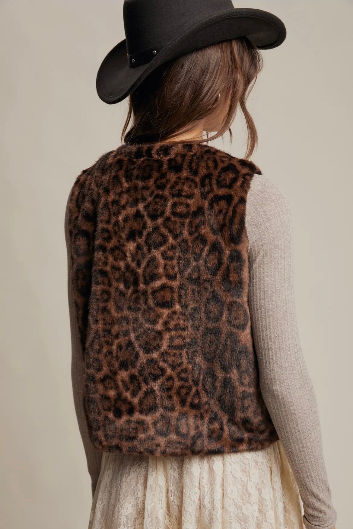 The Leopard Fur Vest