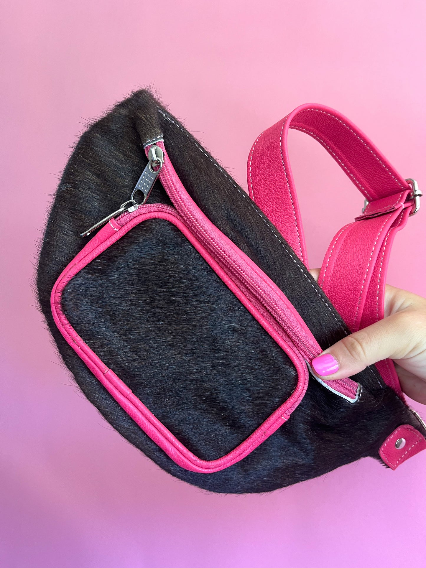 The Pink Hide Bum Bag