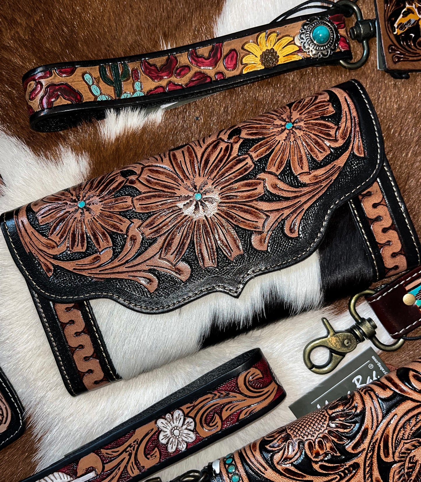 The Tooled Cowhide Wallet