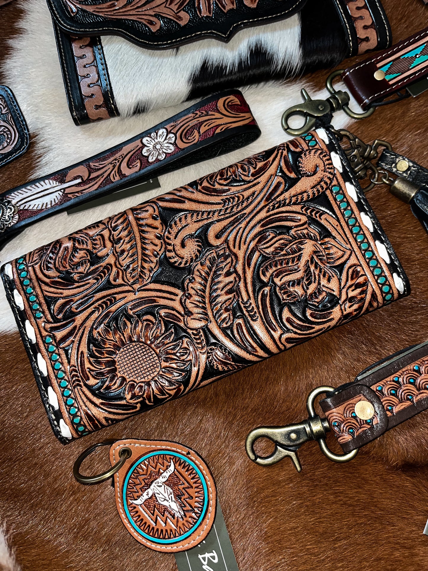The Tooled Turquoise Wallet