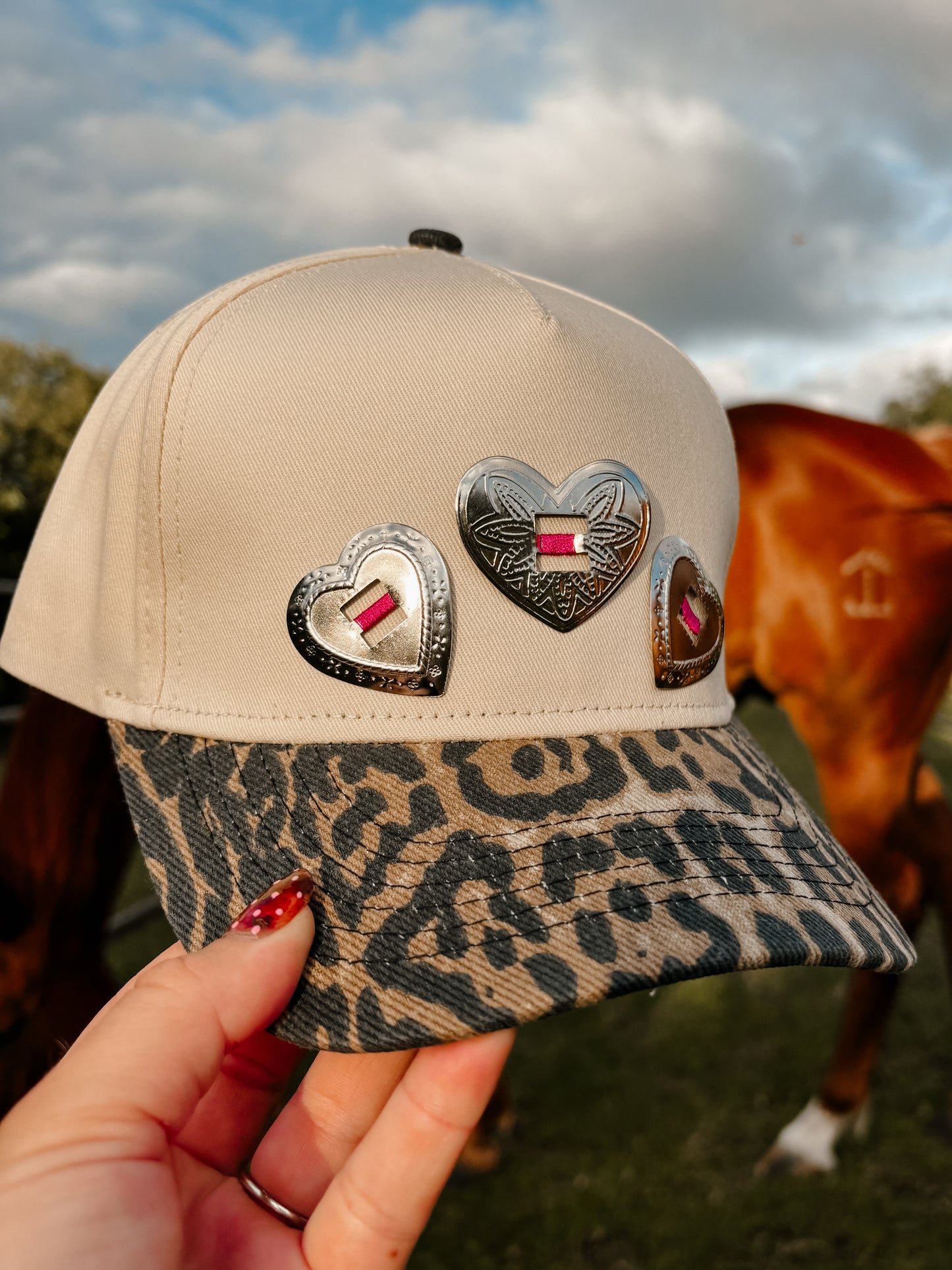 #25 Leopard Heart Hat