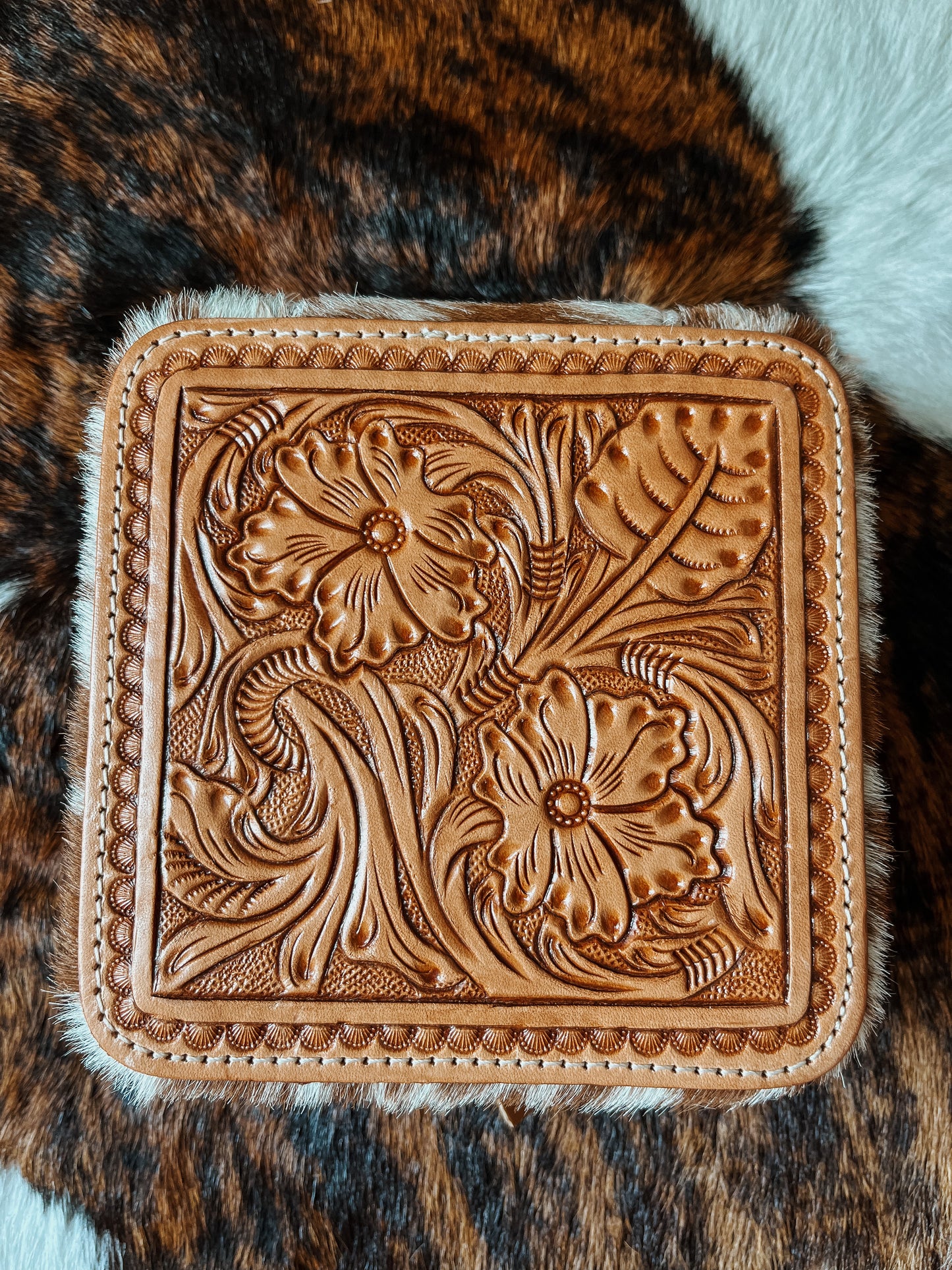 The Brown Hide Jewelry Box