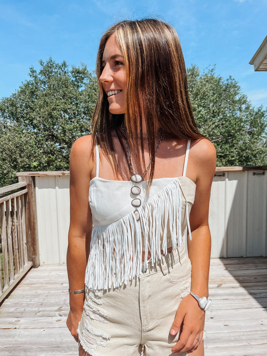 The Blaze Fringe Top